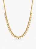 Beaded CZ Drop Necklace
